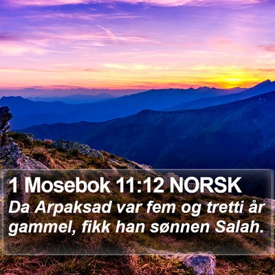 1 Mosebok 11:12 NORSK Bible Verse Image