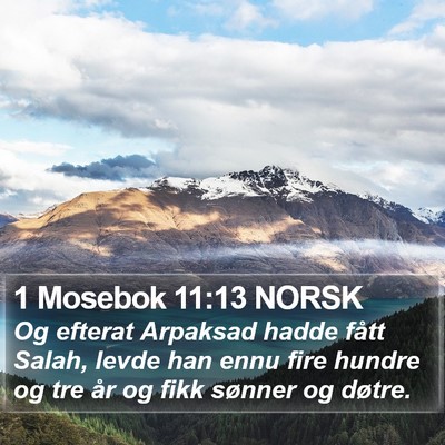 1 Mosebok 11:13 NORSK Bible Verse Image