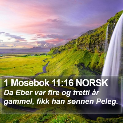 1 Mosebok 11:16 NORSK Bible Verse Image