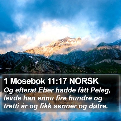 1 Mosebok 11:17 NORSK Bible Verse Image