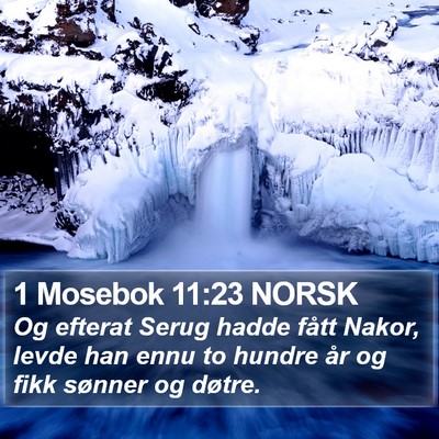 1 Mosebok 11:23 NORSK Bible Verse Image