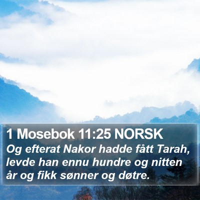 1 Mosebok 11:25 NORSK Bible Verse Image