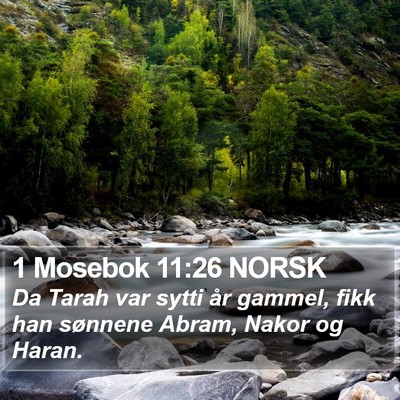 1 Mosebok 11:26 NORSK Bible Verse Image
