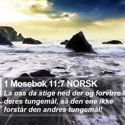 1 Mosebok 11:7 NORSK Bible Verse Image