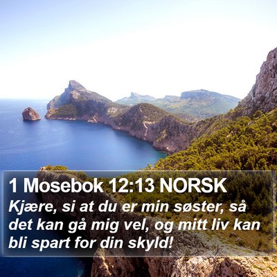 1 Mosebok 12:13 NORSK Bible Verse Image