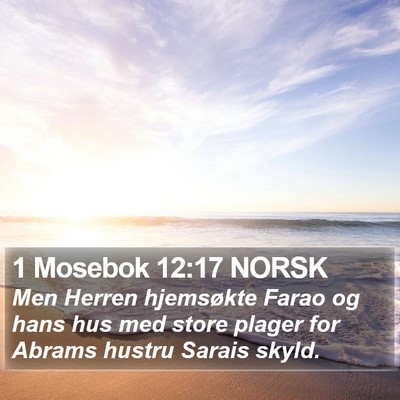 1 Mosebok 12:17 NORSK Bible Verse Image