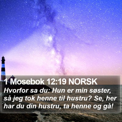 1 Mosebok 12:19 NORSK Bible Verse Image
