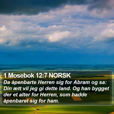 1 Mosebok 12:7 NORSK Bible Verse Image