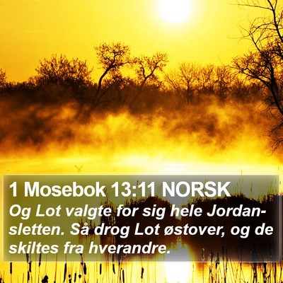 1 Mosebok 13:11 NORSK Bible Verse Image