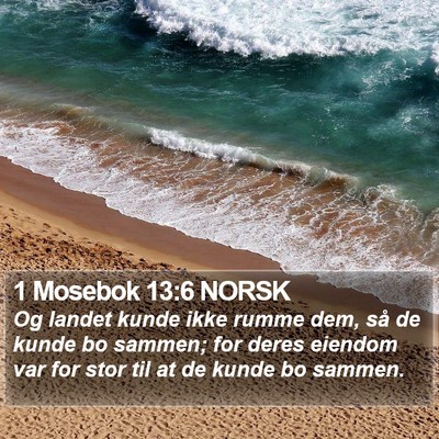 1 Mosebok 13:6 NORSK Bible Verse Image