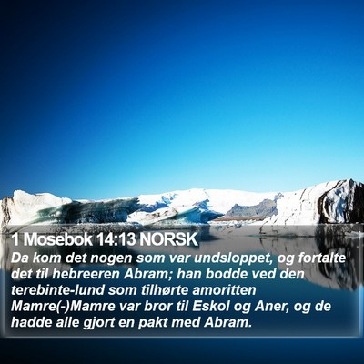 1 Mosebok 14:13 NORSK Bible Verse Image