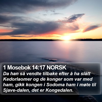 1 Mosebok 14:17 NORSK Bible Verse Image