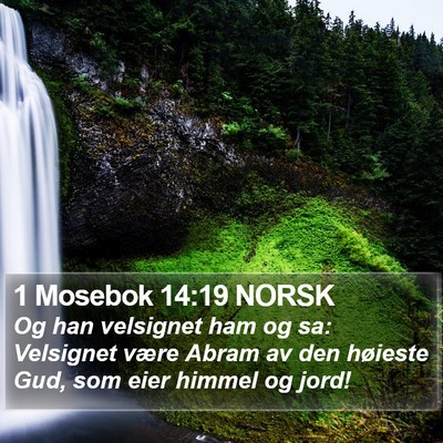 1 Mosebok 14:19 NORSK Bible Verse Image