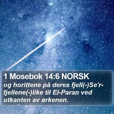 1 Mosebok 14:6 NORSK Bible Verse Image