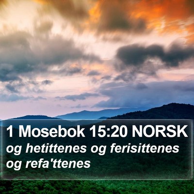 1 Mosebok 15:20 NORSK Bible Verse Image