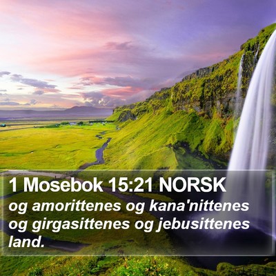 1 Mosebok 15:21 NORSK Bible Verse Image