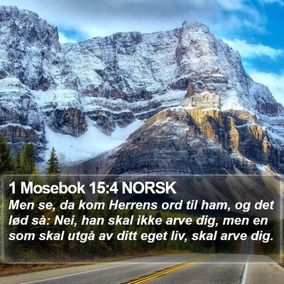 1 Mosebok 15:4 NORSK Bible Verse Image