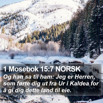 1 Mosebok 15:7 NORSK Bible Verse Image