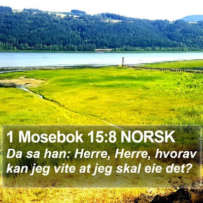 1 Mosebok 15:8 NORSK Bible Verse Image