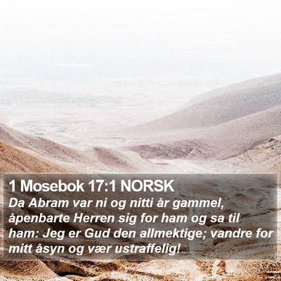 1 Mosebok 17:1 NORSK Bible Verse Image