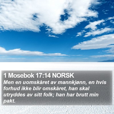 1 Mosebok 17:14 NORSK Bible Verse Image