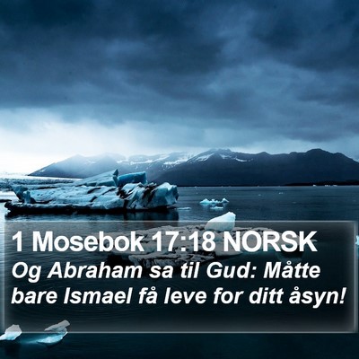 1 Mosebok 17:18 NORSK Bible Verse Image