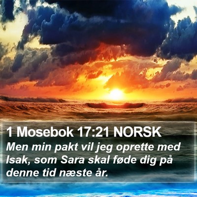 1 Mosebok 17:21 NORSK Bible Verse Image
