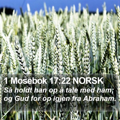 1 Mosebok 17:22 NORSK Bible Verse Image