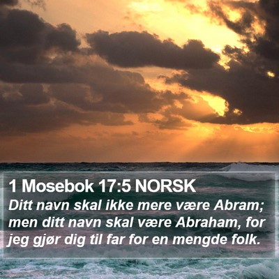 1 Mosebok 17:5 NORSK Bible Verse Image