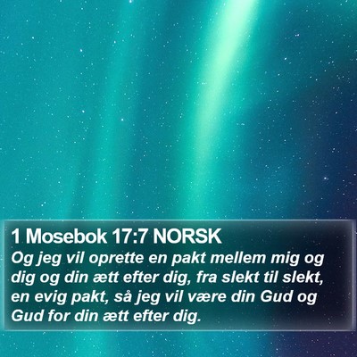 1 Mosebok 17:7 NORSK Bible Verse Image