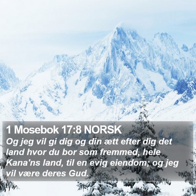 1 Mosebok 17:8 NORSK Bible Verse Image