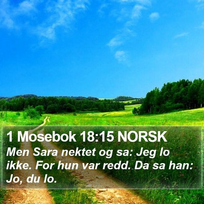 1 Mosebok 18:15 NORSK Bible Verse Image
