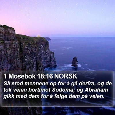 1 Mosebok 18:16 NORSK Bible Verse Image