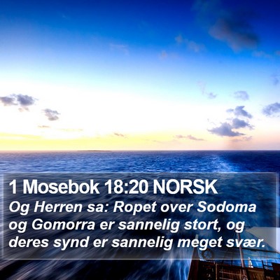 1 Mosebok 18:20 NORSK Bible Verse Image