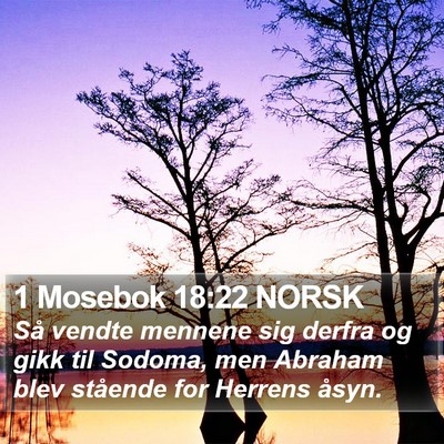 1 Mosebok 18:22 NORSK Bible Verse Image