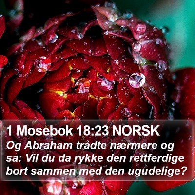 1 Mosebok 18:23 NORSK Bible Verse Image