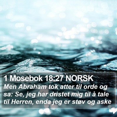 1 Mosebok 18:27 NORSK Bible Verse Image