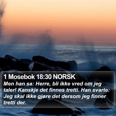 1 Mosebok 18:30 NORSK Bible Verse Image