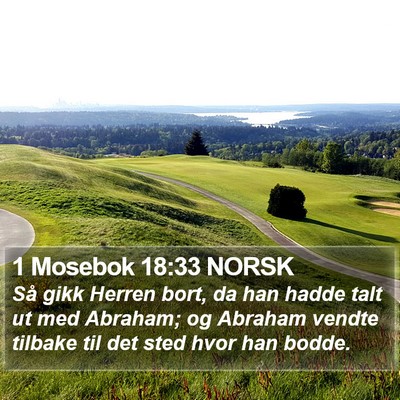 1 Mosebok 18:33 NORSK Bible Verse Image
