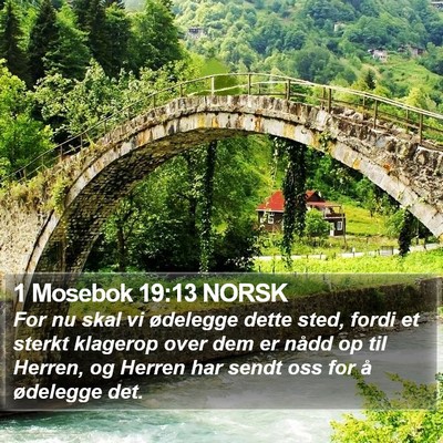 1 Mosebok 19:13 NORSK Bible Verse Image