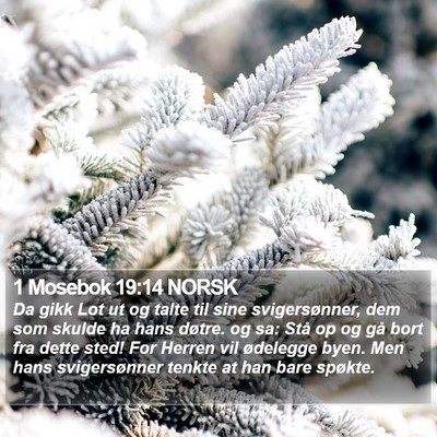 1 Mosebok 19:14 NORSK Bible Verse Image