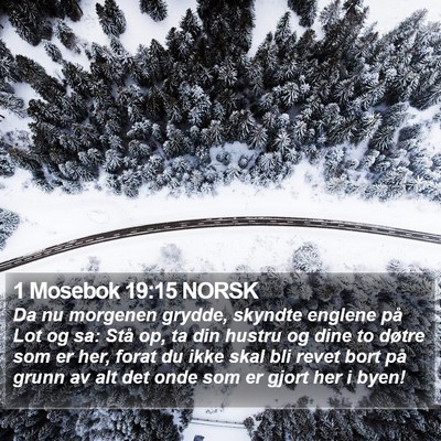 1 Mosebok 19:15 NORSK Bible Verse Image
