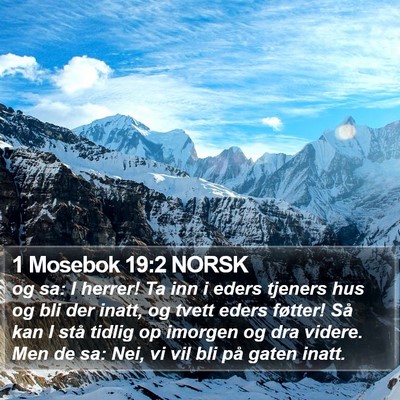 1 Mosebok 19:2 NORSK Bible Verse Image