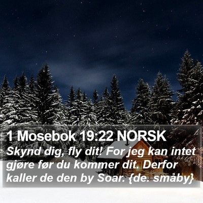 1 Mosebok 19:22 NORSK Bible Verse Image