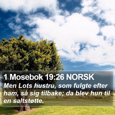 1 Mosebok 19:26 NORSK Bible Verse Image
