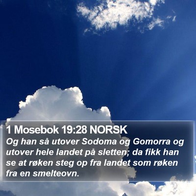 1 Mosebok 19:28 NORSK Bible Verse Image