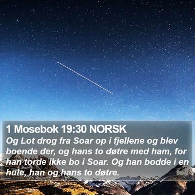 1 Mosebok 19:30 NORSK Bible Verse Image
