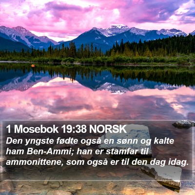 1 Mosebok 19:38 NORSK Bible Verse Image