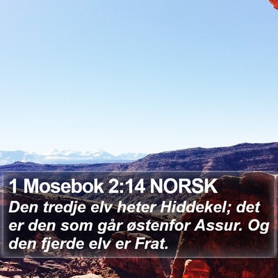 1 Mosebok 2:14 NORSK Bible Verse Image