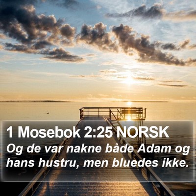 1 Mosebok 2:25 NORSK Bible Verse Image